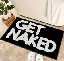 Lewd GET NAKED Playstation Game MAT | LED LCD | Bed & Bath Rated M Austin Powers