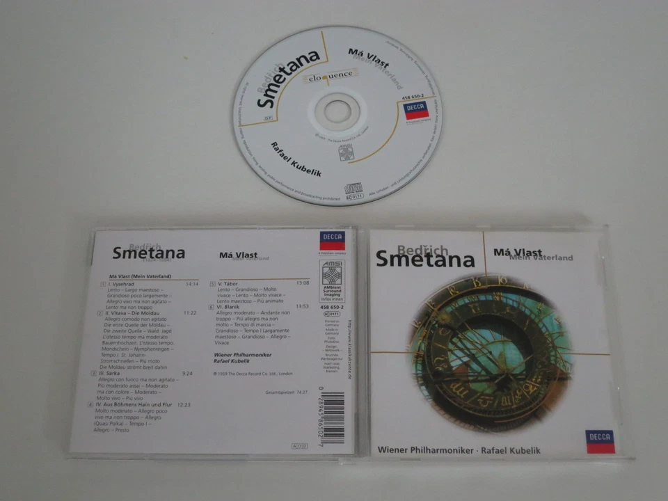 BEDRICH SMETANA/MA VLAST - MEIN VATERLAND(DECCA-ELOQUENCE 458 650-2) CD ALBUM