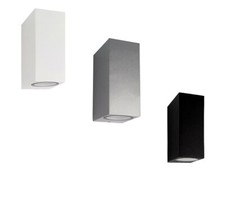 APPLIQUE FARETTO A PARETE DA PER ESTERNO MURO TERRAZZO DOPPIA LUCE LED GU10 IP65