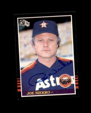 Joe Niekro Hand Signed 1985 Donruss Houston Astros Autograph