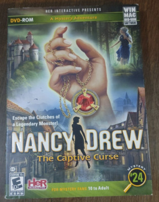 Nancy Drew: The Captive Curse (PC/Mac CD Rom, 2011) Mystery # 24-RARE-SHIP 24HR
