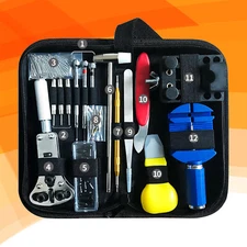 147 pcs Watch Repair Kit Watchmaker Back Case Link Pin Spring Bar Remover Opener