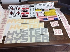 Hyster Forklift Decal kit  safety decals included in Hyster package Hyster 30