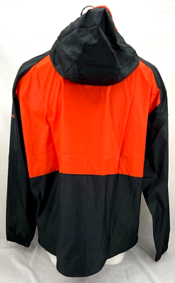 NEW Columbia Flash Forward Black Orange Windbreaker Hooded Jacket