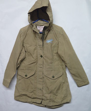 Filson $450 Womens M Field Parka Coriander Jacket Hooded Beige Coat Logo Usa