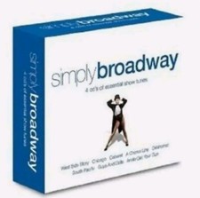 SIMPLY BROADWAY 4 CD NEW NOT SEALED 56 TRACKS ANNIE SHOW BOAT HAIR MAMA MIA #SP
