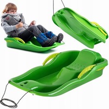 KADAX Kunststoffschlitten, Schneebob, Schneerutscher mit Bremsen