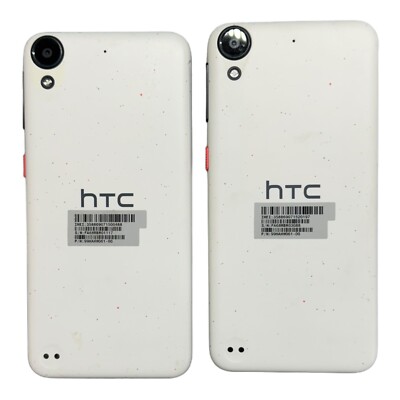 HTC Desire 530 Lot of 2 White Smartphones AS IS No Power For Parts Repair OEM