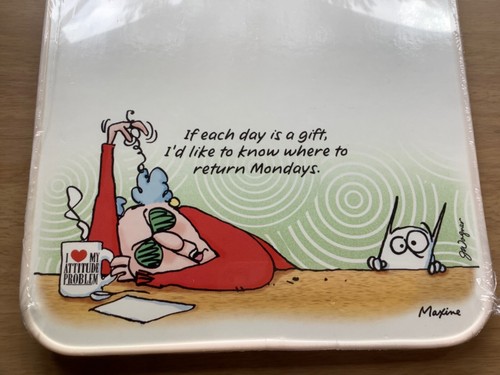 Vintage 80s Maxine Dry Erase Memo Board New Hallmark Mondays Kitchen Office - Picture 3 of 12