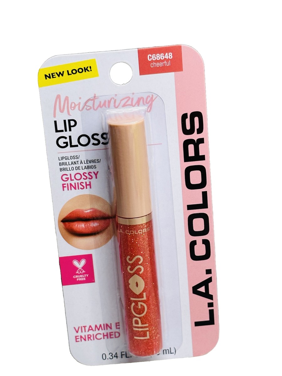 L.A. Colors Moisturizing Lip Gloss C68648 * CHEERFUL * Shimmer