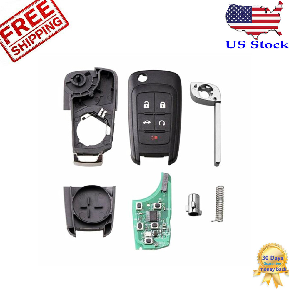 Remote Key Fob Shell For 2011-2016 Chevy Cruze / Sonic / Equinox – 4-Button, No Chip