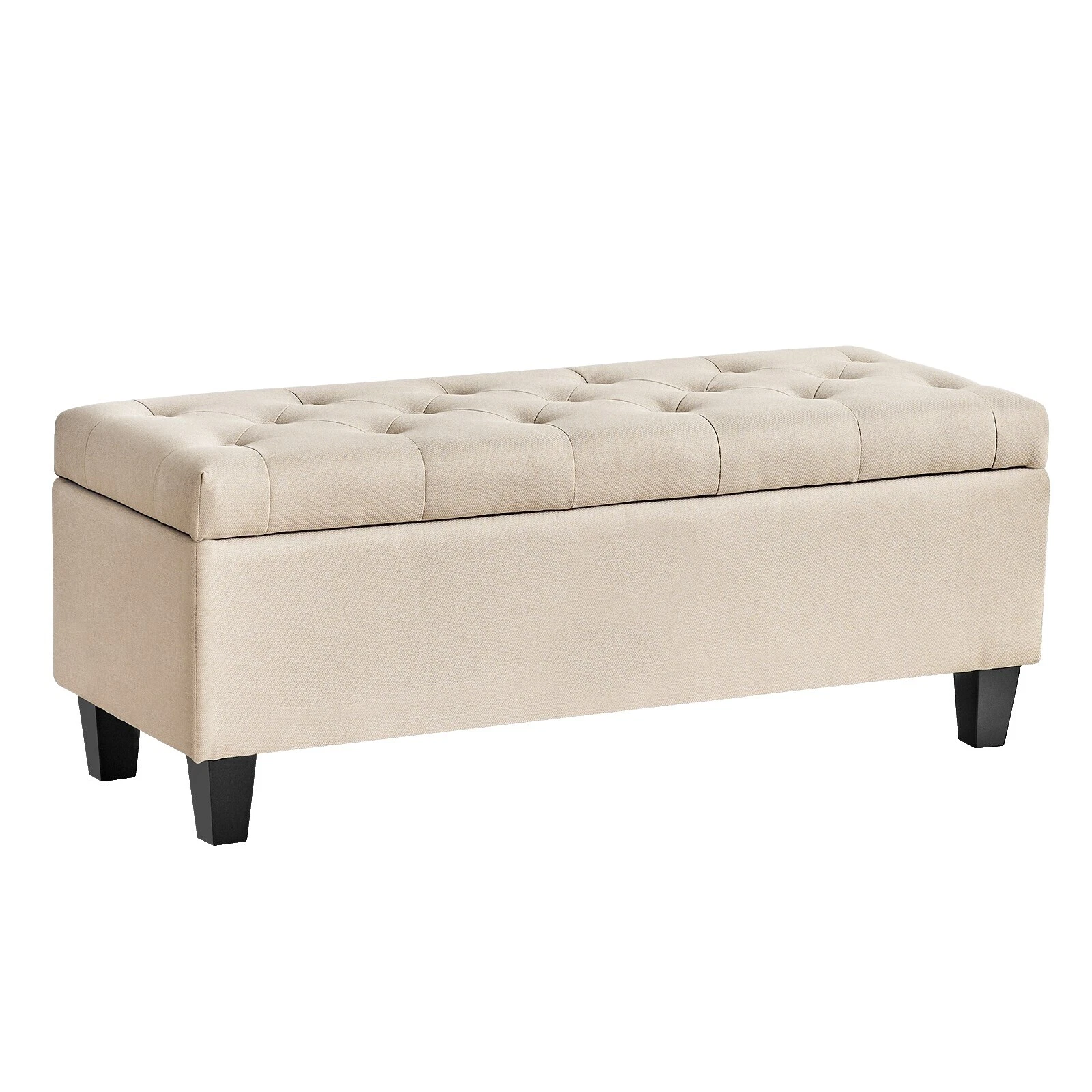 Linen Living Room Ottomans, Footstools & Poufs
