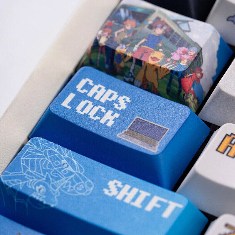 Anime Digimon Adventure Keycaps PBT 146PCS Keys For Cherry MX Keyboards - Image 4 of 4