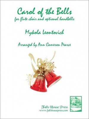 Carol Of The Bells Score and parts ensemble of flute Leontovych Falls House Pres