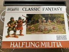 Wargames Atlantic Halfling Militia 40x Miniatures Classic Fantasy FREE POST