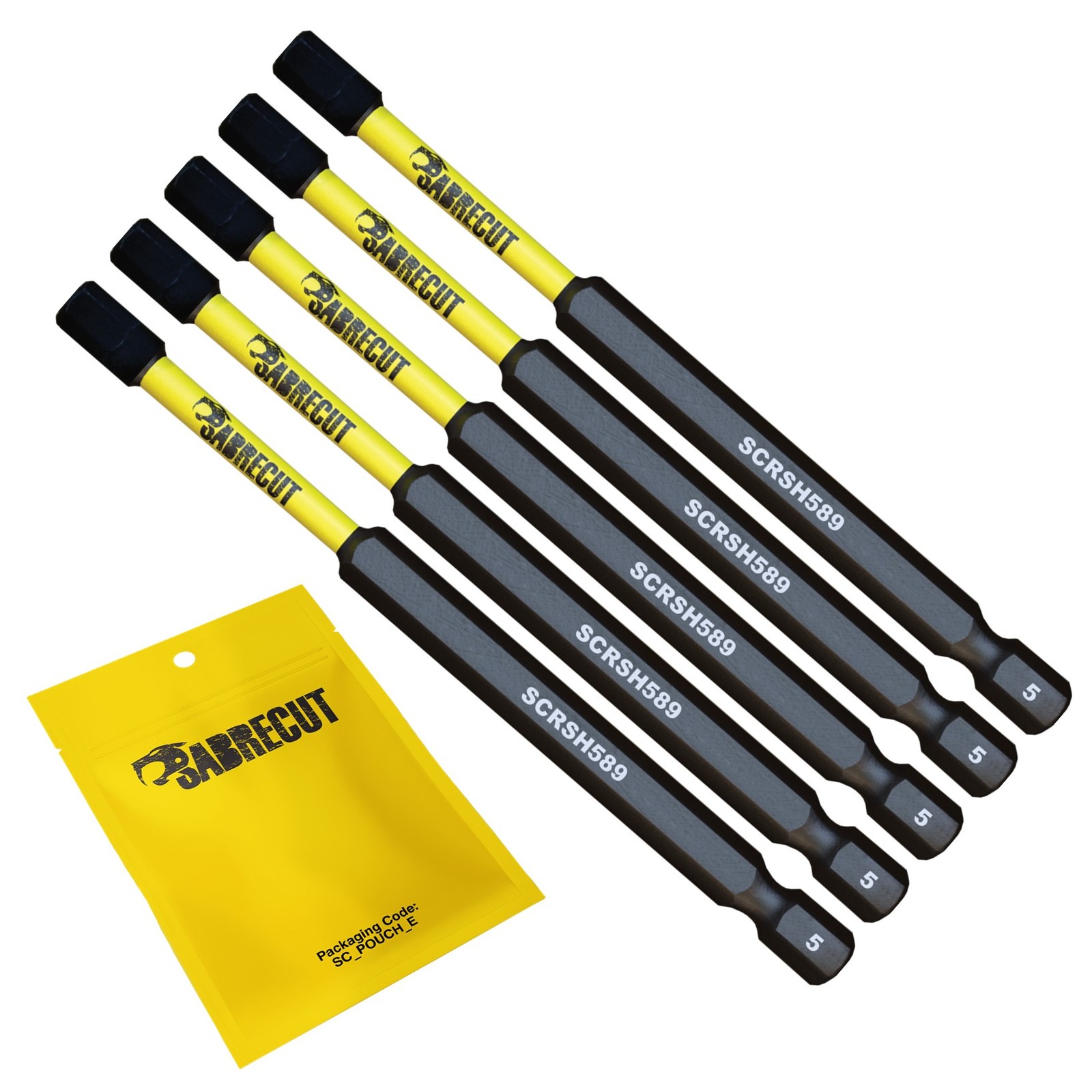 SabreCut Impact Bits H5 89mm x 5 - Milwaukee DeWalt Professional