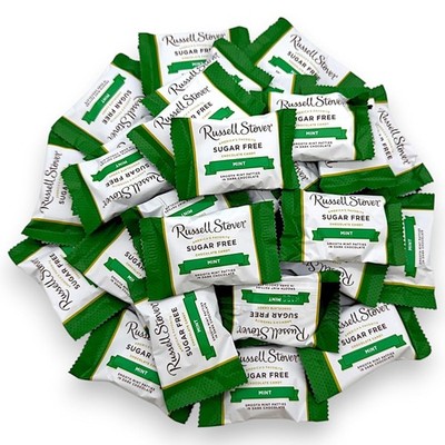 Zuckerfreie dunkle Schokolade Pfefferminz Patties Stevia gesüßt Low Carb Keto