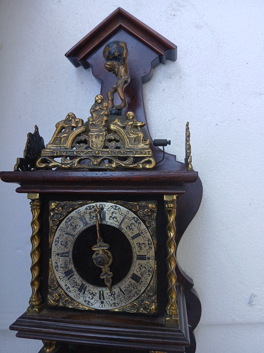 Zaandam Vintage Antique Dutch Wall Clock Not Working Condition