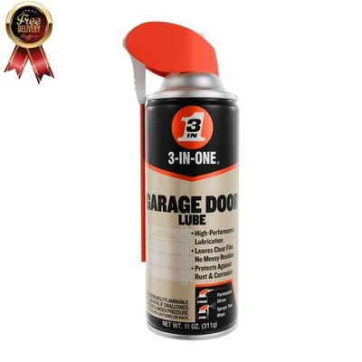 3-IN-ONE Professional Garage Door Lubricant Smart Straw Sprays 2 Ways, 11 oz