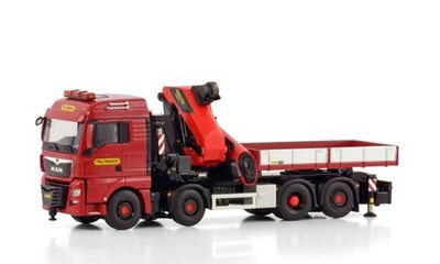 WSI 1:50 Premium Line MAN TGX XLX Euro 6c facelift 8x2 Palfinger P Truck Diecast