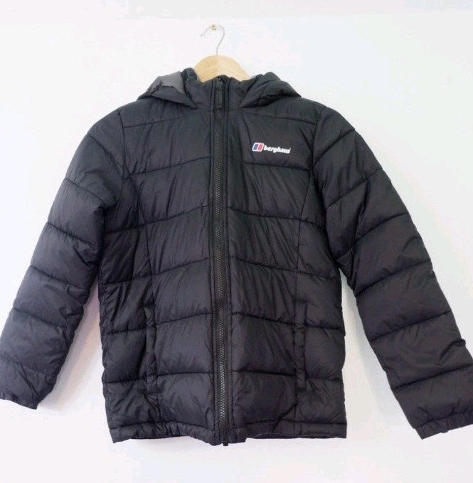 Berghaus Warm Boys Puffer Coat Size 11-12 Years Black Jacket VGC