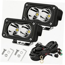 3 Inch LED Pod Lights with DT White 3 Inch Spot LED Pods with Wiring Harness