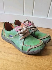 TMA Time Original Eyes Green Leather Walking Germany Size 7.5 Euro 38