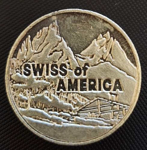 5oz .999 Fine Silver Swiss of America Button Round - Rolo
