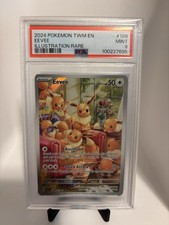 Pokemon 2024 SV06 Twilight Masquerade Eevee 188/167 Illustration Rare Holo PSA 9 on eBay