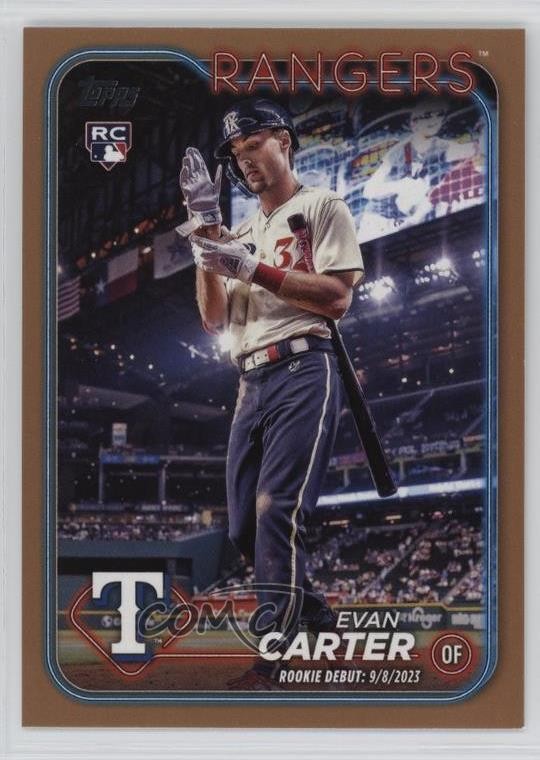2024 Topps Update Rookie Debut Gold 255/2024 Evan Carter #US58 05cx