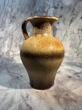 Vintage Scheurich WestGermany pitcher jug Brown Shaded Stoneware 499-18