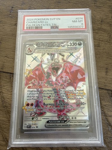 Charizard ex graded PSA 8 for sale on eBay