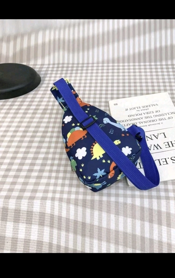 Adorable Mini Bolso Bandolera Para Niños Estampado de Dinosaurios Bolso de Pecho para Niños y Niñas Foto 4 de 4