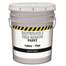5 Gal. White Flat Interior and Exterior Paint