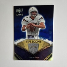 2008 Upper Deck Icons Philip Rivers #NFL41 Rainbow Blue /250 Chargers