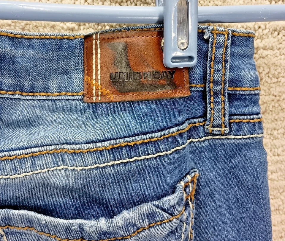 Jeans Union Bay Kacey Corte Bota Azul Niñas Talla 9 en Muy Buen Estado Foto 3 de 4