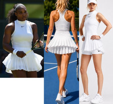 Nwt STUNNING RARE Nike White Tennis Dress Pleated Skirt S Small NEW