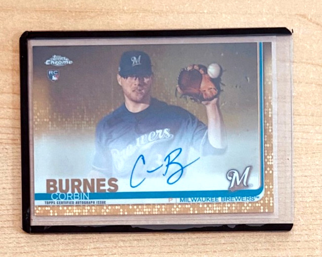CORBIN BURNES 2019 Topps Chrome Gold Refractor Rookie Auto #34/50