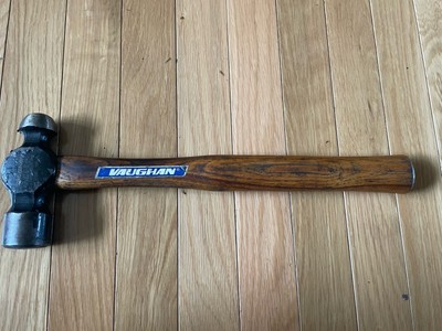 Vintage Vaughan 2lb 1oz Ball Peen Hammer Collectible Blacksmith Hand Tool USA