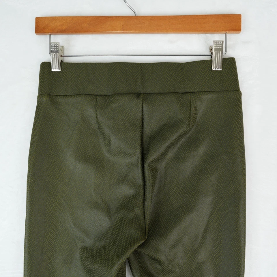 LOFT Leggings Womens XS Olive Green Textured High Rise Stretch Ankle Minimalist - Image 4 of 4