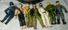 Vintage Lot of G.I. Joe Action Figures 1980's GI Joe Lot of 7 Figures 1980's