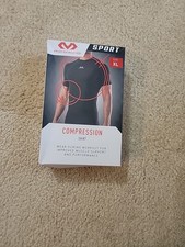 McDavid Mens Short Sleeve Sport Compression Shirt BLACK Size XL BRAND NEW