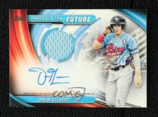 2024 Topps Pro Debut Fabrics of the Future Relics 347/400 Drew Gilbert Auto 1f5h