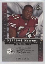 2005 Upper Deck Portraits Scrapbook Moments /425 Frank Gore #23 b6s