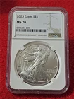 2023 Silver Eagle Dollar ASE NGC MS 70                                    #T1254