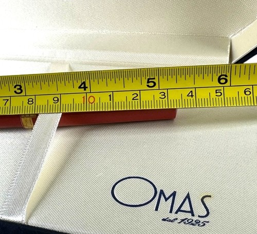 Omas Jerusalem 3000 Red with Gold Trim Ballpoint Pen Complete In Packaging MINT - Picture 8 of 8