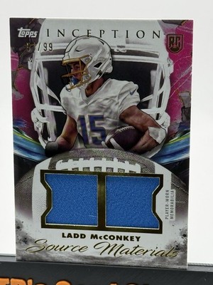 2024 topps inception  Ladd McConkey Source Materials /99 # SM-LF