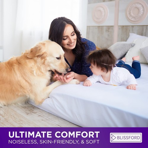 Queen Plastic Mattress Protector - Heavy Duty, Fitted Vinyl - Plastic Mattres... - Picture 7 of 7