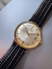 Vintage Omega Seamaster De Ville Automatic Date 14K Gold Filled Watch