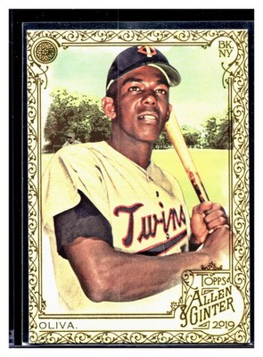 2019 Topps Allen Ginter Hot Box Gold Border Tony Oliva Twins Parallel SP HOF MLB